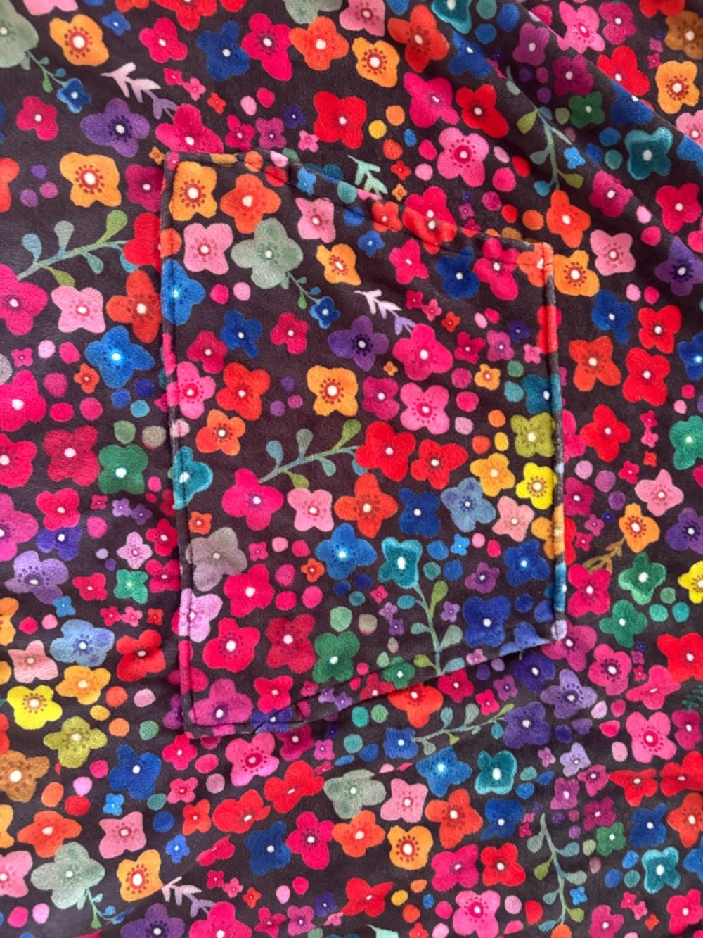 NATURAL LIFE Multicolor Floral Beach Poncho - Picture 4 of 6